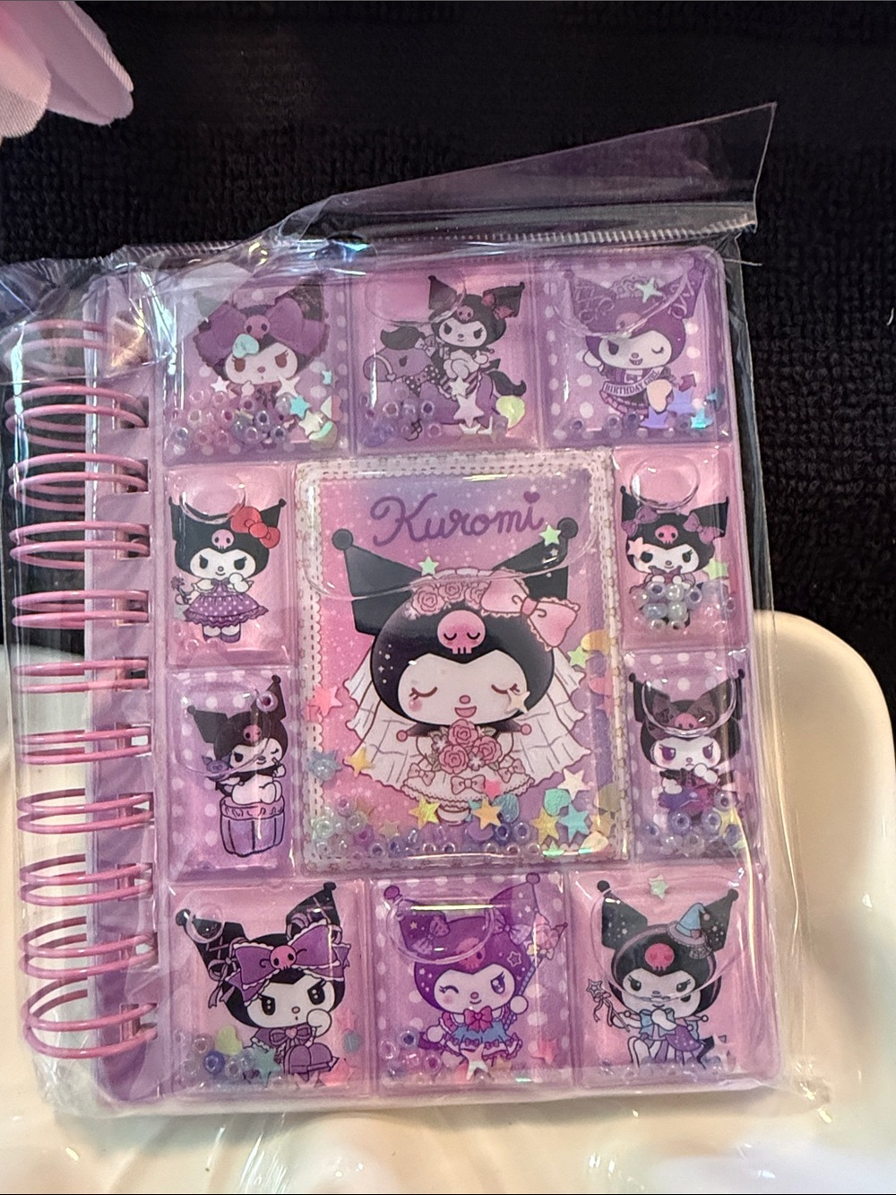 Kuromi Purple Spiral Notebook - Decorative Sanrio Journal